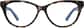 Front view of Oval Glasses 4425139 in Tortoiseshell thumbnail