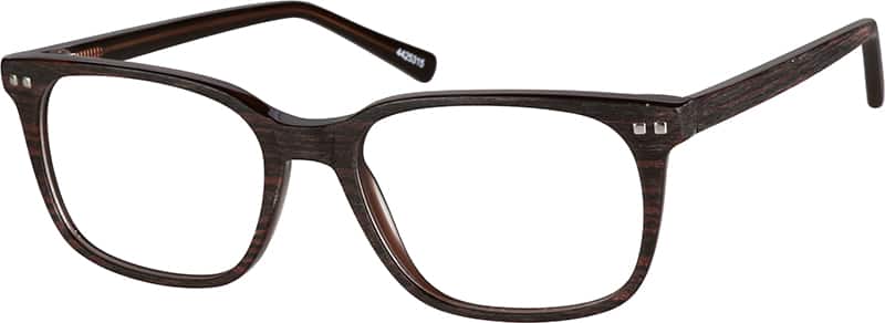 Brown Rectangle Glasses #4427015 | Zenni Optical