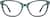 Front view of Square Glasses 4425724 in Green thumbnail