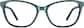 Front view of Square Glasses 4425724 in Green thumbnail