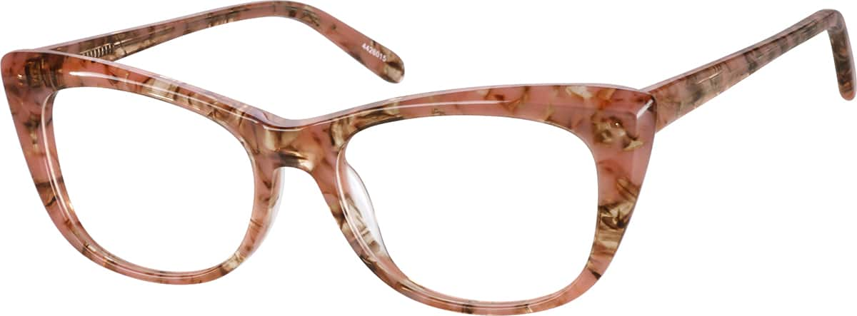 Angle view of Cat-Eye Glasses 4426015 in Carnelian