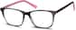 Angle view of Square Glasses 4426112 in Charcoal thumbnail