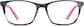 Front view of Square Glasses 4426112 in Charcoal thumbnail