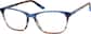 Angle view of Square Glasses 4426116 in Blue Pattern thumbnail