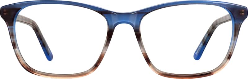 Blue Pattern Square Glasses