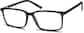 Angle view of Rectangle Glasses 4426321 in Black thumbnail