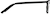 Side view of Rectangle Glasses 4426321 in Black thumbnail