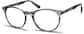 Angle view of Round Glasses 4426612 in Smoke thumbnail