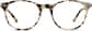 Front view of Round Glasses 4426635 in Latte thumbnail