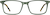 Front view of Rectangle Glasses 4426824 in Green thumbnail