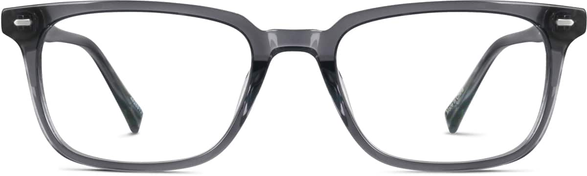 Front view of Rectangle Glasses 4426912 in Dark Gray