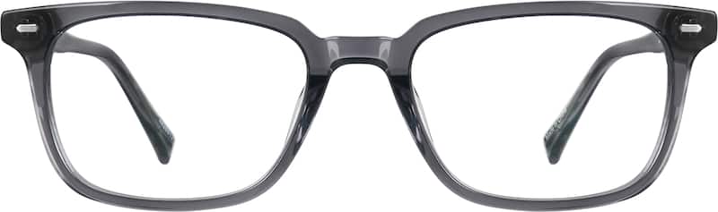 Dark Gray Rectangle Glasses