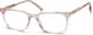 Angle view of Rectangle Glasses 4426915 in Light Brown thumbnail
