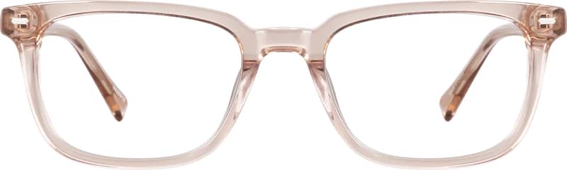Light Brown Rectangle Glasses