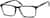 Angle view of Rectangle Glasses 4427021 in Black thumbnail