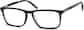 Angle view of Rectangle Glasses 4427021 in Black thumbnail