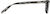 Side view of Rectangle Glasses 4427021 in Black thumbnail