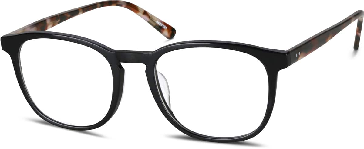 Angle view of Square Glasses 4427121 in Black