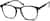 Angle view of Square Glasses 4427121 in Black thumbnail