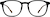 Front view of Square Glasses 4427121 in Black thumbnail