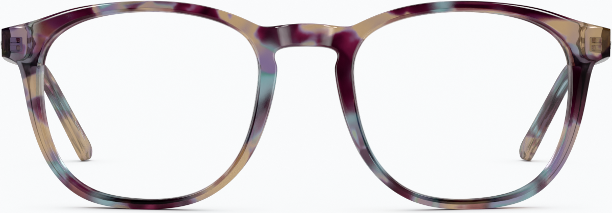 Front view of Square Glasses 4427139 in Sea Glass thumbnail