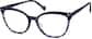 Angle view of Cat-Eye Glasses 4427316 in Blue Tortoiseshell thumbnail