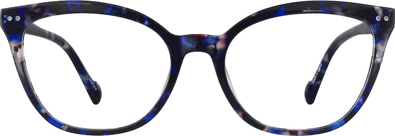 Blue Tortoiseshell Cat-Eye Glasses