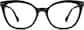 Front view of Cat-Eye Glasses 4427321 in Black thumbnail