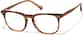 Angle view of Lunettes carrées 4427415 in Brun thumbnail
