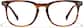 Front view of Lunettes carrées 4427415 in Brun thumbnail