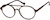 Angle view of Round Glasses 4427539 in Brown Pattern thumbnail