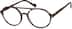 Round Glasses 4427539 in Brown Pattern