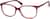 Angle view of Square Glasses 4427818 in Red thumbnail