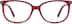 Square Glasses 4427818 in Red