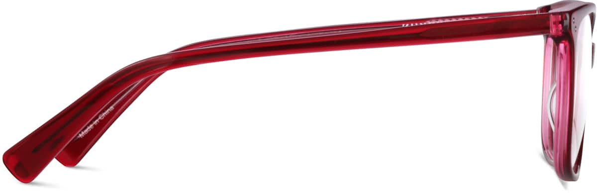 Side view of Square Glasses 4427818 in Red