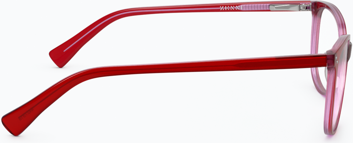 Side view of Square Glasses 4427818 in Red thumbnail