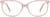 Front view of Square Glasses 4427819 in Pink thumbnail