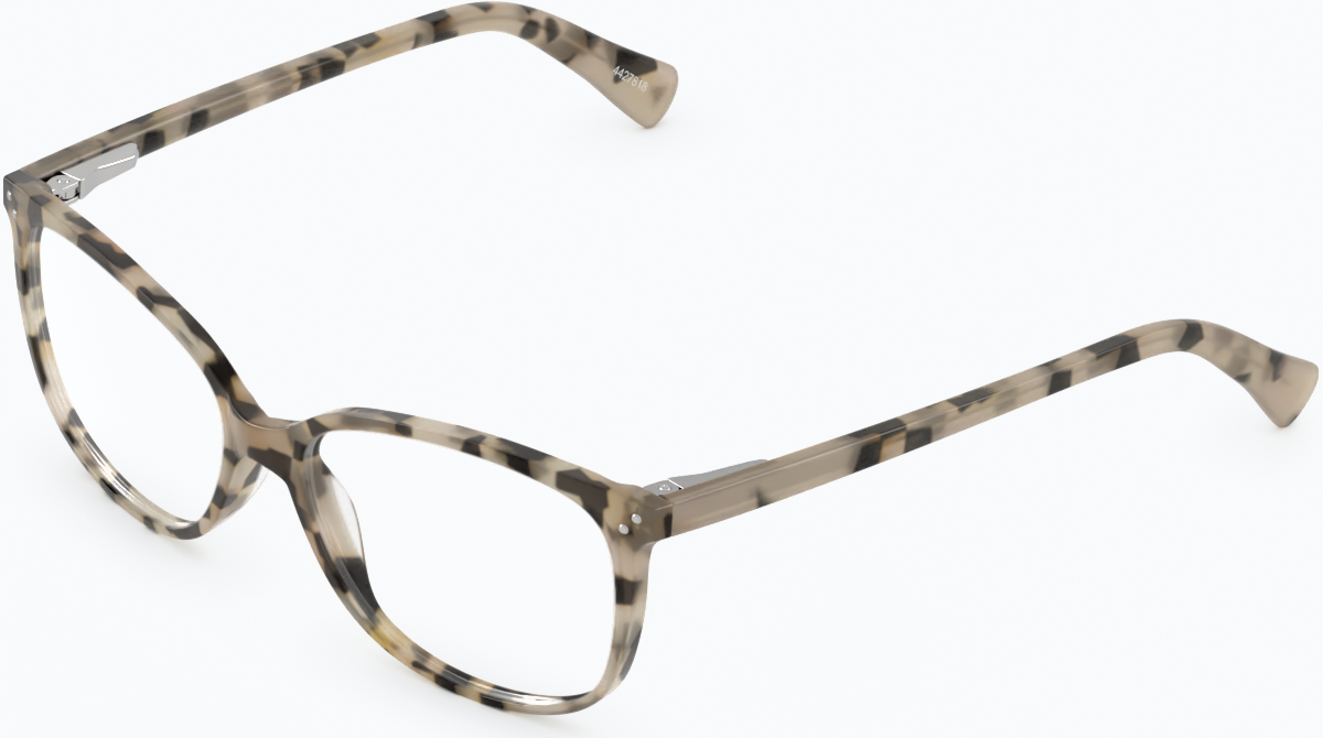 Angle view of Square Glasses 4427835 in Ivory Tortoiseshell thumbnail