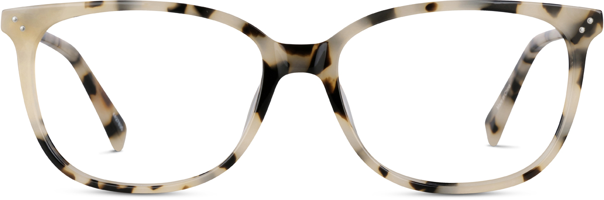 Ivory Tortoiseshell Square Glasses