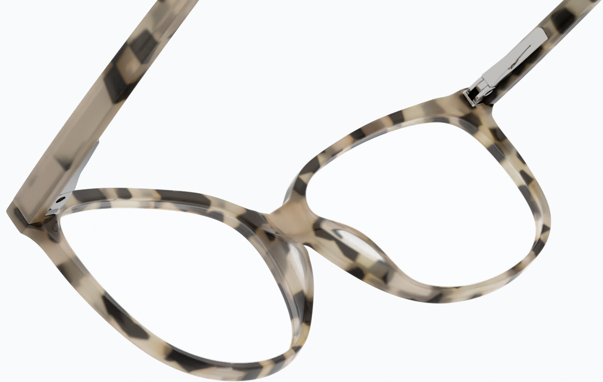 See-through view of Square Glasses 4427835 in Ivory Tortoiseshell thumbnail