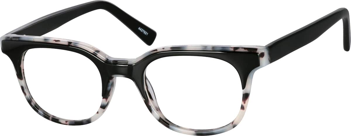 Angle view of Square Glasses 4427921 in Black