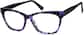 Angle view of Cat-Eye Glasses 4428217 in Purple thumbnail
