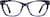 Front view of Rectangle Glasses 4428217 in Purple thumbnail