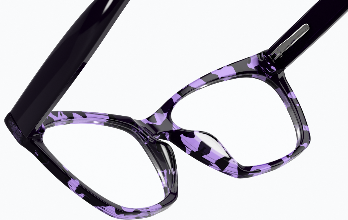 See-through view of Cat-Eye Glasses 4428217 in Purple thumbnail