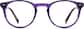 Front view of Round Glasses 4428517 in Grape thumbnail