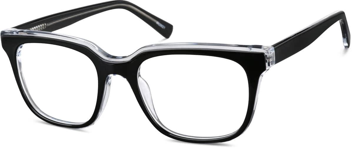 Angle view of Square Glasses 4428621 in Black