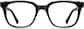 Front view of Square Glasses 4428621 in Black thumbnail