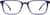 Front view of Rectangle Glasses 4428917 in Violet thumbnail