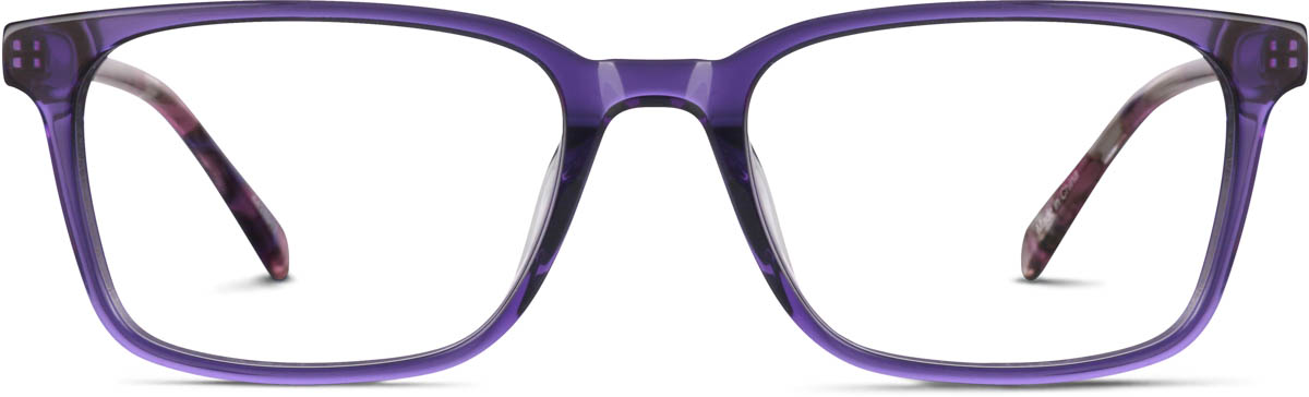 Violet Rectangle Glasses