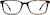 Front view of Rectangle Glasses 4428925 in Tortoiseshell thumbnail